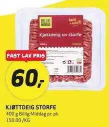 Fast - Kjøttdeig av storfe