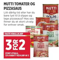TOMATER OG PIZZASAUS