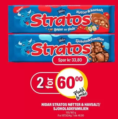 NIDAR STRATOS NØTTER & HAVSALTSJOKOLADEFAMILIEN
