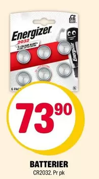 Batterier CR2032