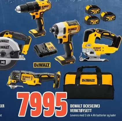 At - DEWALT DCK503M3 VERKTØYSETT