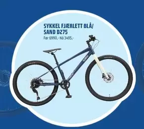 SYKKEL FJÆRLETT BLÅ/SAND D275