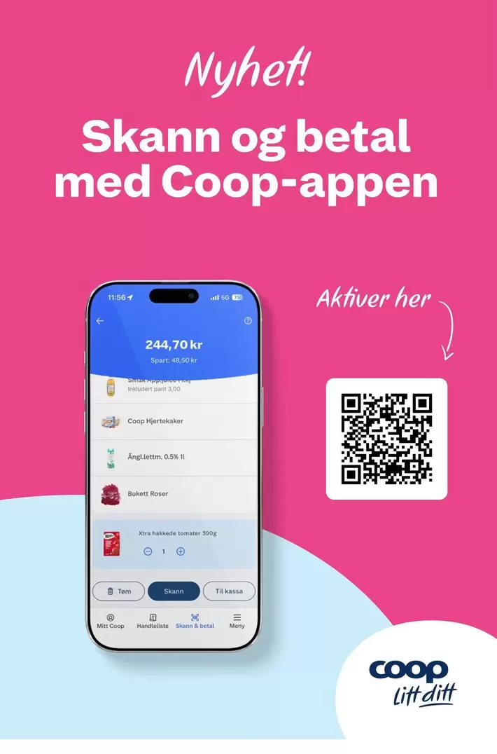 Roser - Skann og betal med Coop-appen