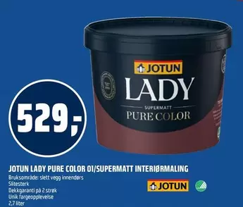Color - LADY PURE COLOR 01/SUPERMATT INTERIØRMALING