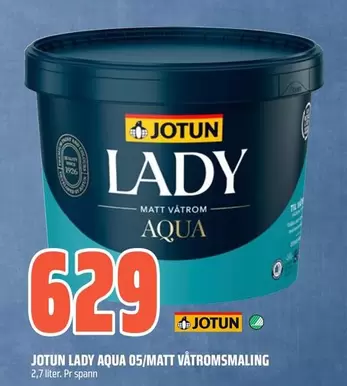 And - LADY AQUA 05/MATT VÅTRROMSMALING