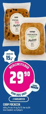 COOP FOCACCIA
