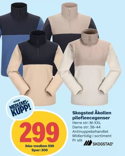 Skogstad Åkollen pilefleecegenser