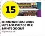 White - NØTTEBAR CHOCO NUTS & SEASALT OG MILK & WHITE CHOCNUT