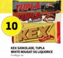 White - SJOKOLADE, TUPLA WHITE NOUGAT OG LIQUORICE