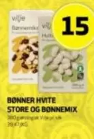 BØNNER HVITE STORE OG BØNNEMIX