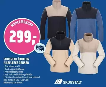 Genser - SKOGSTAD ÅKOLLEN PILEFLEECE GENSER