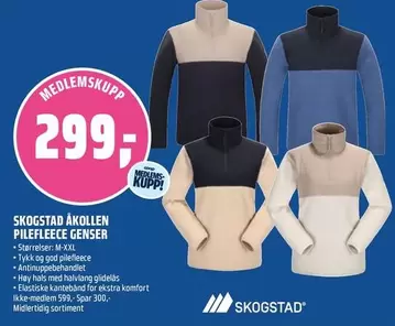 Genser - SKOGSTAD ÅKOLLEN PILEFLEECE GENSER