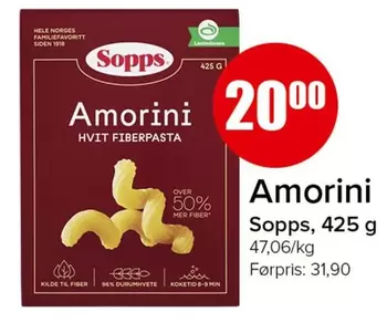 Fiber - Amorini Hvit pasta