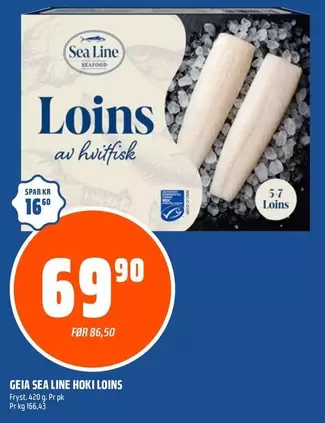 Loins av hvitfisk