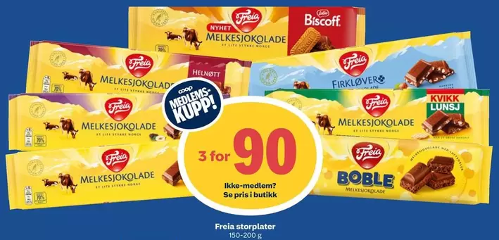 Freia storplater