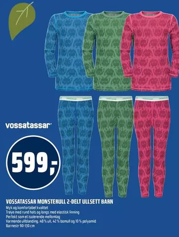 Barn - MONSTERULL 2-DELT ULLSETT BARN