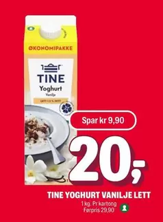 Yoghurt Vanilje Lett