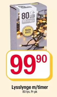 White - 80 LED Lys