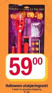 Halloween utskj
ingssett