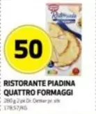 PIADINA QUATTRO FORMAGGI