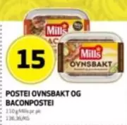 POSTEI OVNSBAKT OG BACONPOSTEI