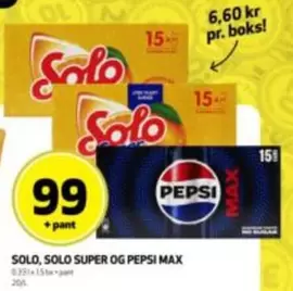 Max - SOLO, SOLO SUPER OG PEPSI MAX