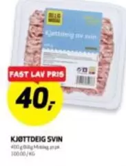 Fast - Kjøttdeig svin