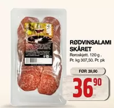 RØDVINSALAMI SKÅRET