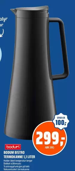 BODUM BISTRO TERMOKANNE 1,1 LITER