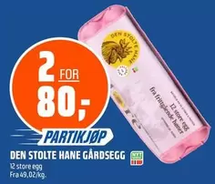 Gårdsegg 12 store egg