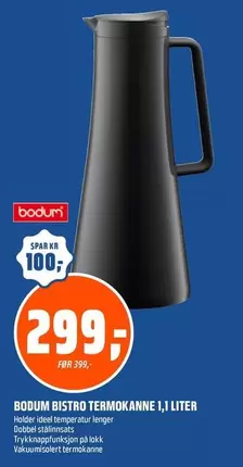 BISTRO TERMOKANNE 1,1 LITER