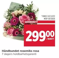 Håndbundet rosemiks rosa