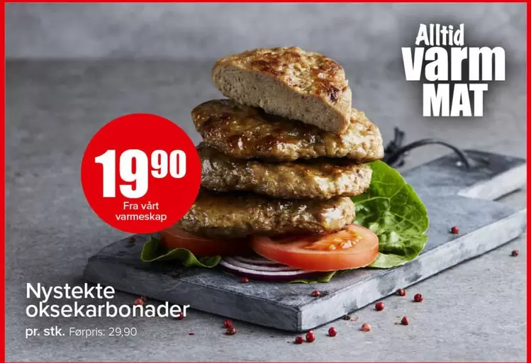 Mat - Nystekte oksekarbonader