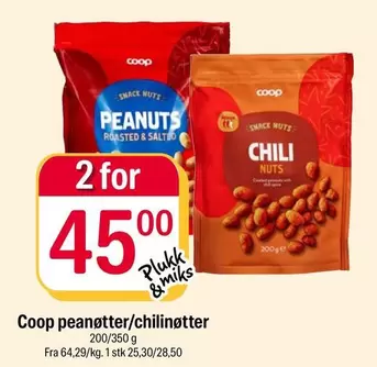 Chili - Coop peanøtter/chilinøtter
