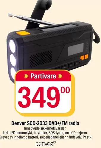 SCD-2033 DAB+/FM radio