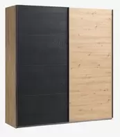Skap SALTOV 204x222 eik/svart