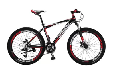 Mountain bike 26" - sykkel med 21 gir - rød og ...