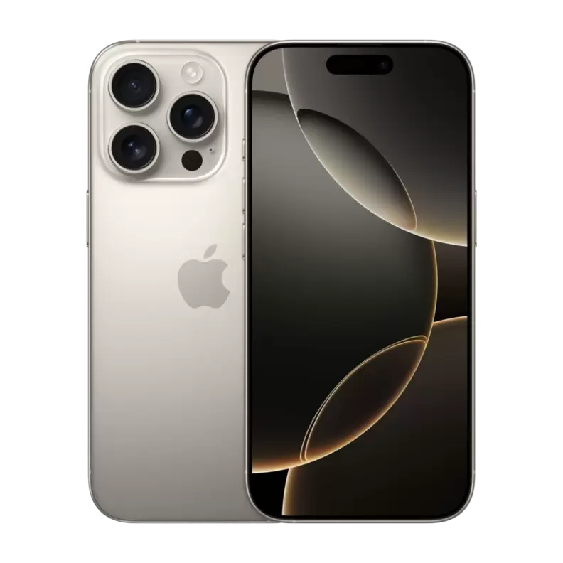 iPhone 16 Pro 128 GB, naturlig titan