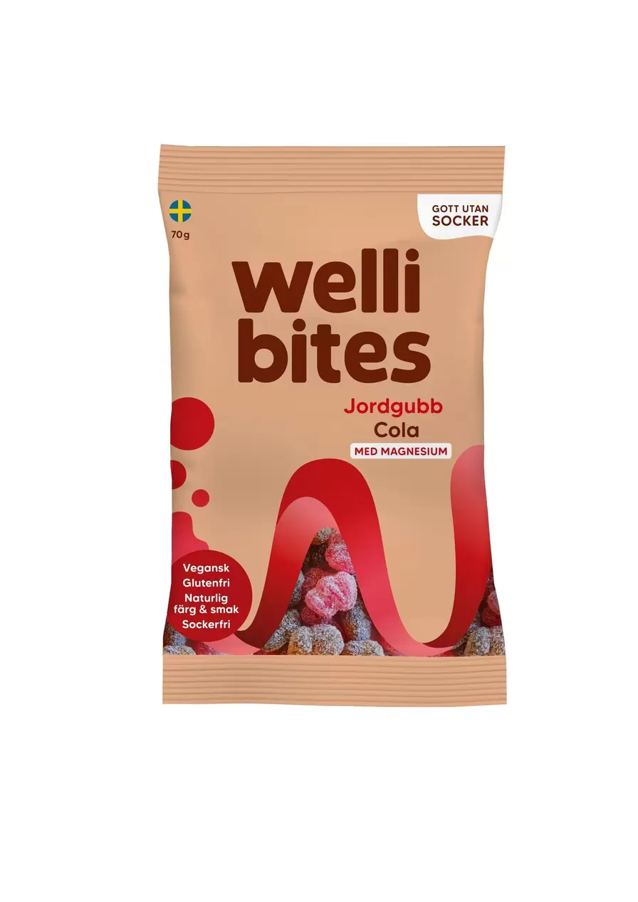 Wellibites Jordbær & Cola - Magnesium