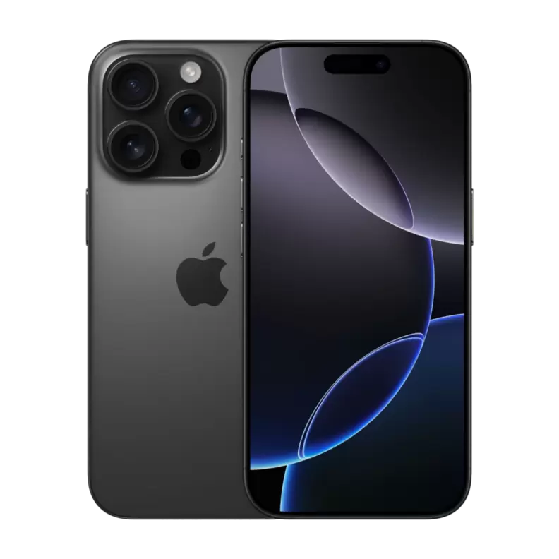 iPhone 16 Pro 128 GB, svart titan