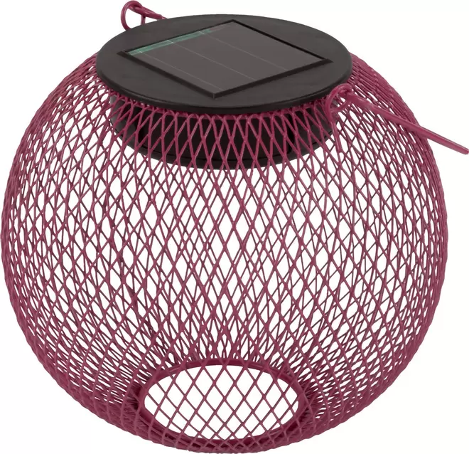 Kine solcellelampe, rosa