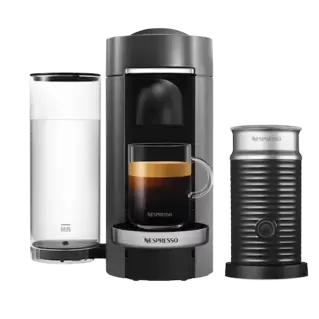 Vertuo Plus Deluxe Titan + Aeroccino 3 Melkeskummer