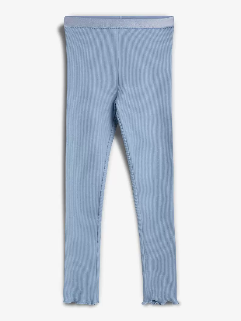 Modal Rib Leggings Blue