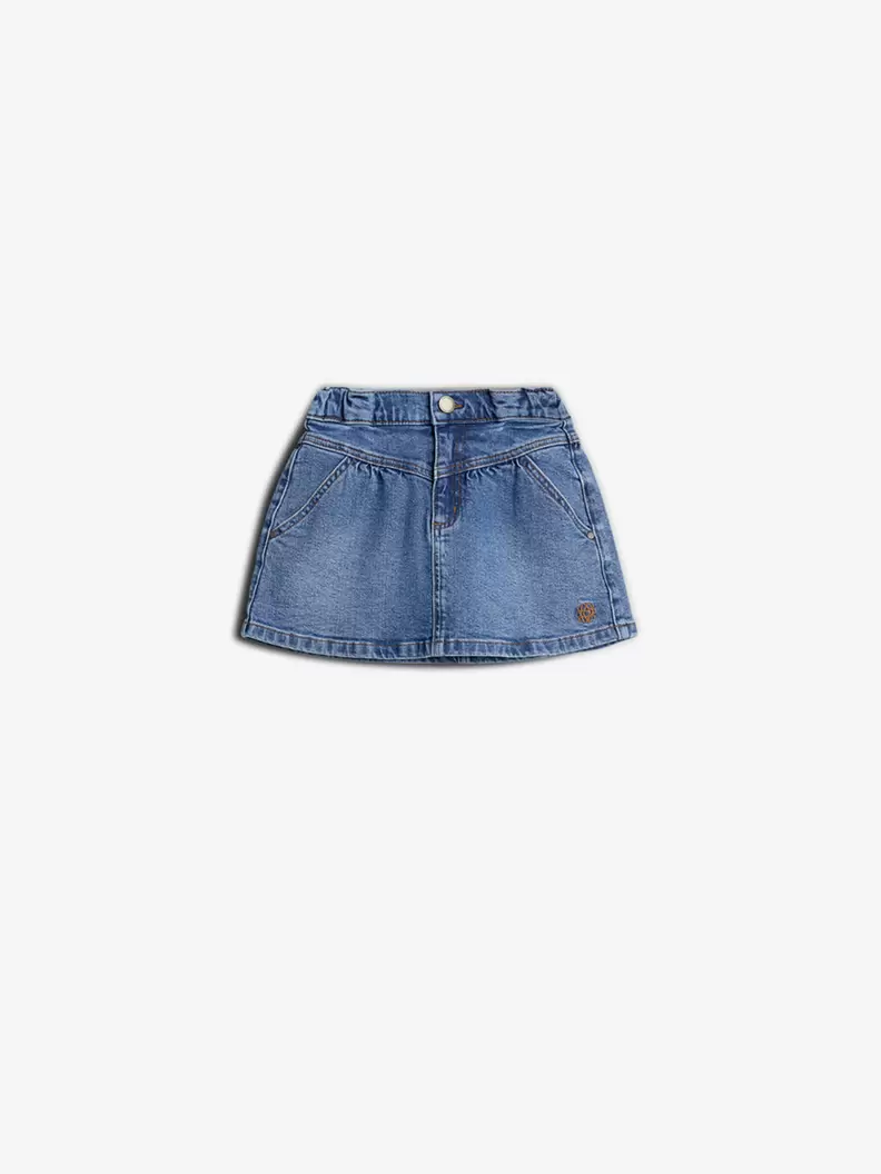 Denim Skirt Blue Denim
