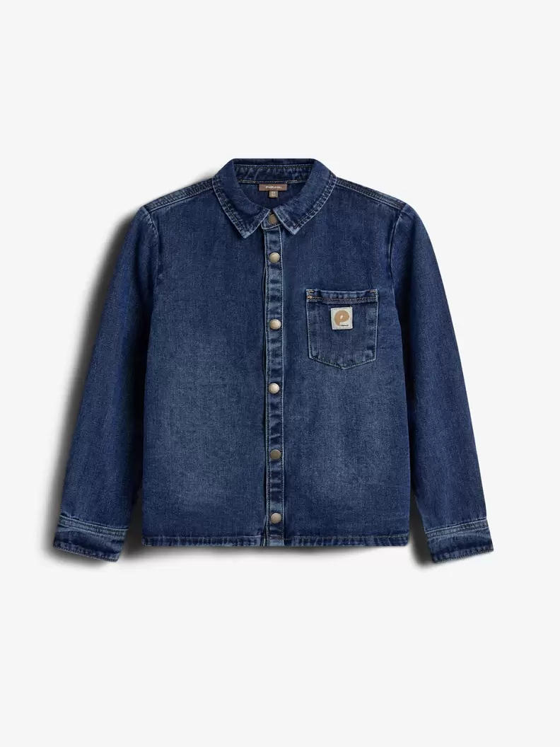 Denim Overshirt Dark Blue Denim
