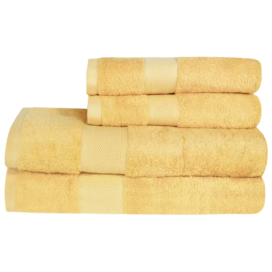 Håndklepakke - Gul - 4pk