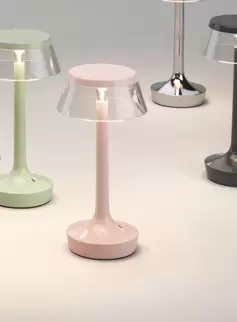 Bon Jour Unplugged oppladbar bordlampe - french rose
