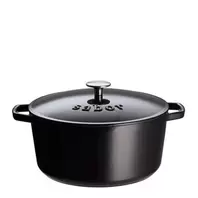 Støpejernsgryte 4,4L svart