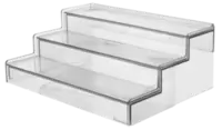 Hylle med 3 hylleplater, plast, utvidbar fra 30,5 til 57,5 cm