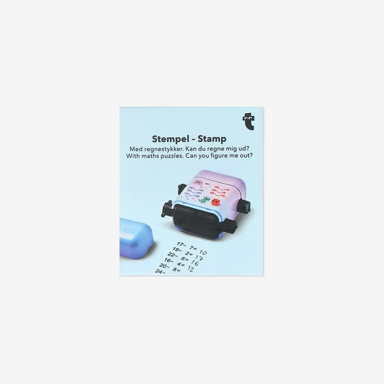 Stamp with math puzzles